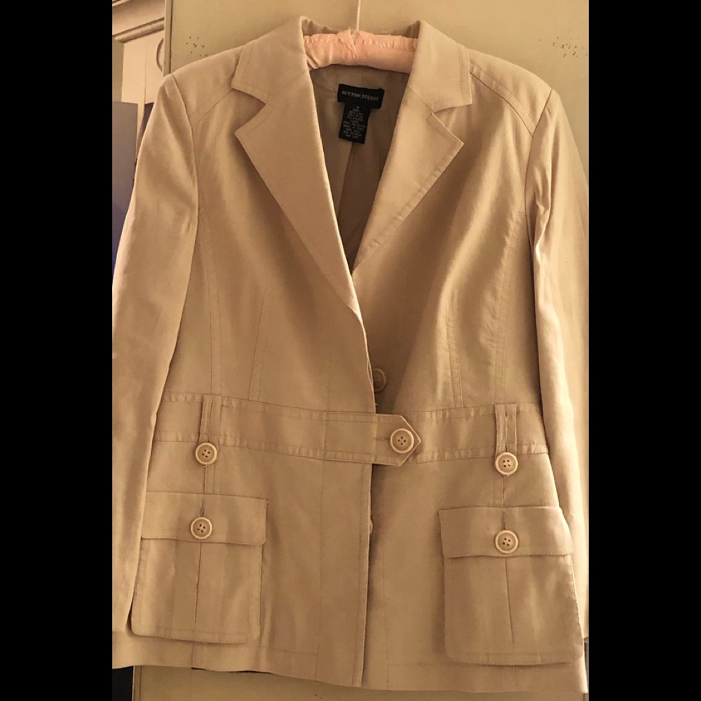 Linen Safari Jacket
